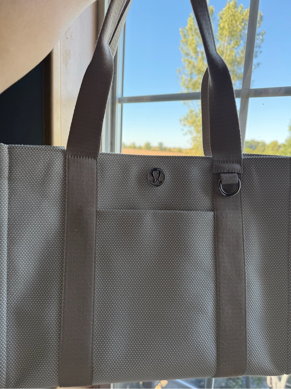 Lululemon Two Tone Canvas Tote Bag